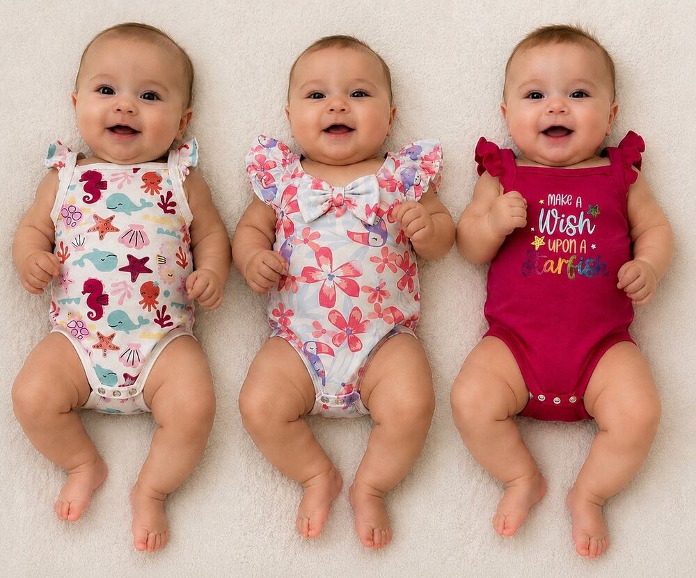Adorable Baby Girl Swim & Beach Bundle 5 Pieces Carters Size 3-6M Rash Gaurds